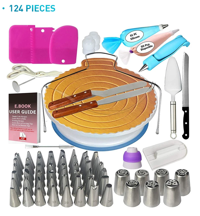 Набор для самостоятельной выпечки кондитерские насадки подставка торта