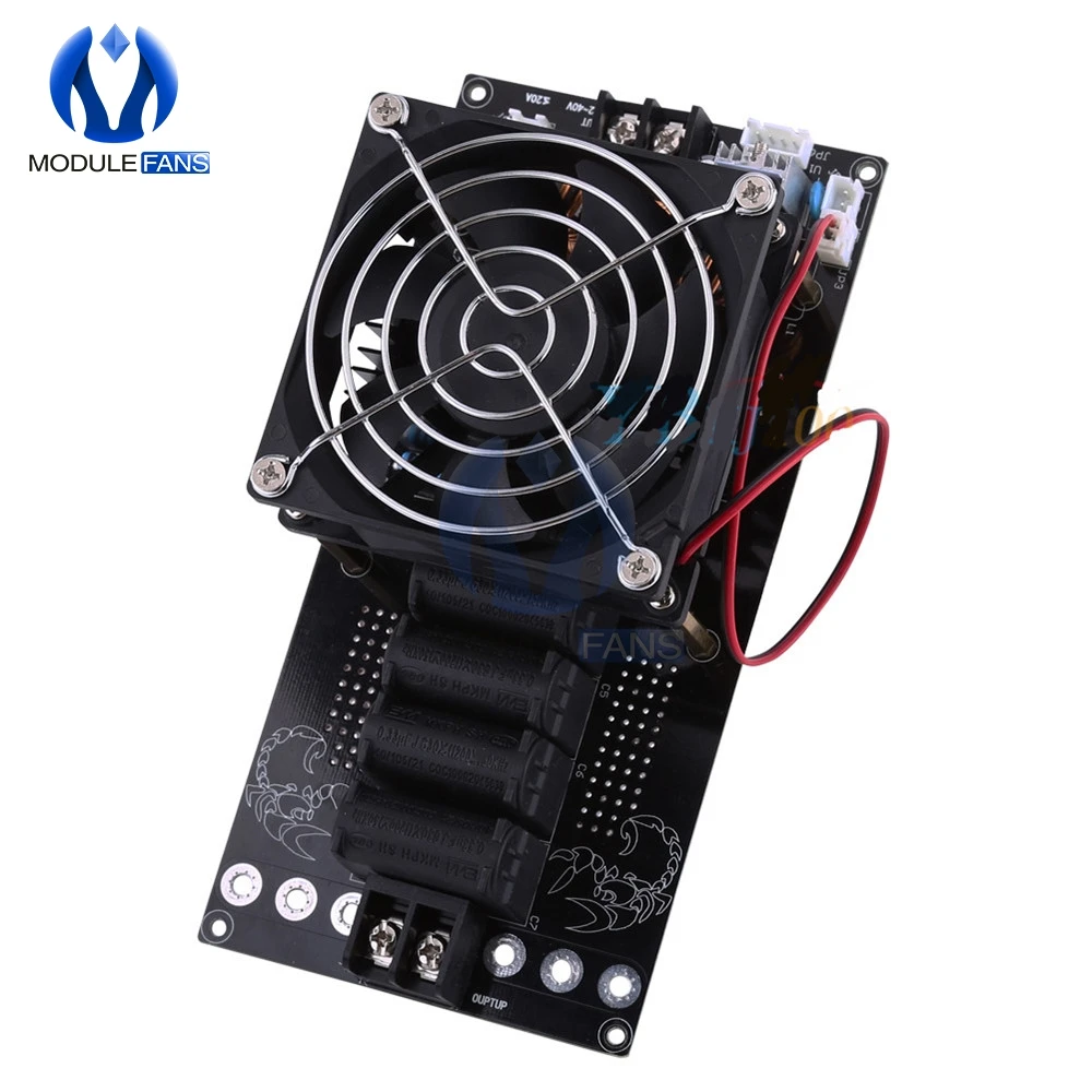 DC 12V 36V 1000W 20A ZVS Tesla катушка индукционная нагревательная плата модуль нагревателя охлаждающий вентилятор электронный комплект «сделай сам»