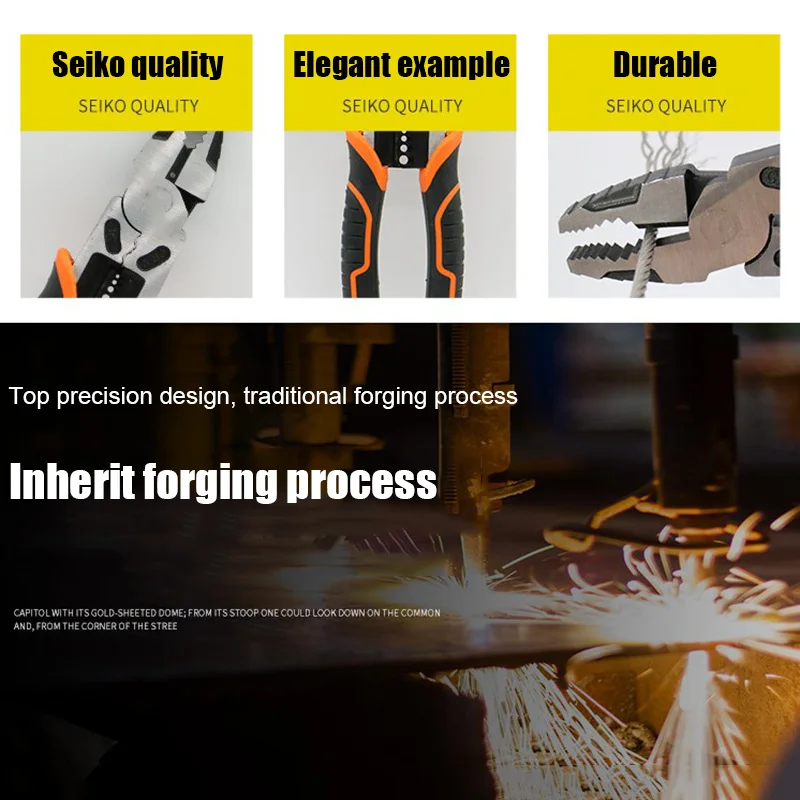 Плоскогубцы электрики обжимной инструмент 9-дюймовый для зачистки проводов