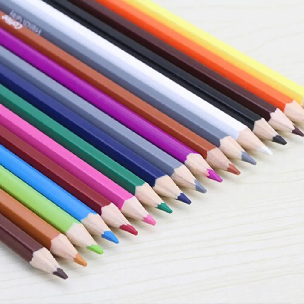 

Bag 36 Colors Pencils With Roll Canvas Bag Cute Pencil Student Painting Brush Makeup Pen Bag Organizer