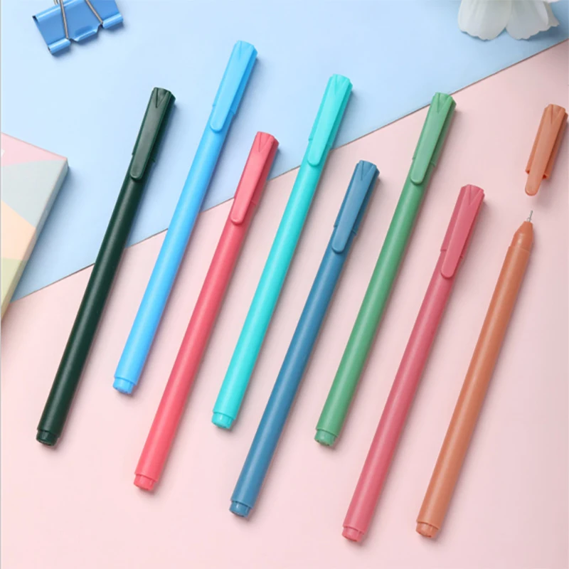 

1 шт. цветные чернильные гелевые ручки Morandi 0,5 мм тонкие точечные ручки 5 цветов в наличии школьные ручки для письма канцелярские принадлежно...