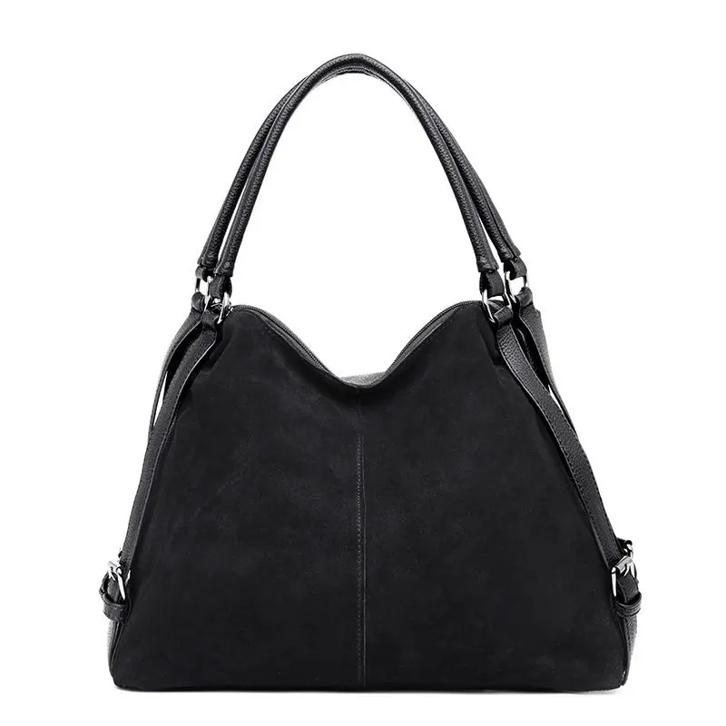 

Luxury Suede Stitching Leather Handbags Women Bags Designer High Quality Shoulder Bag Large Capacity Top-hanlder Purses Casual