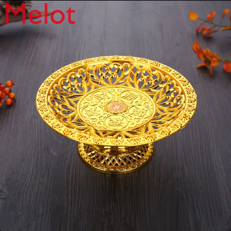 

Lotus Offering Plate Fruit Plate Buddha Tributes Plate Tribute Plate for Buddhist Hall Household Decorative Fruit Plate Supplies