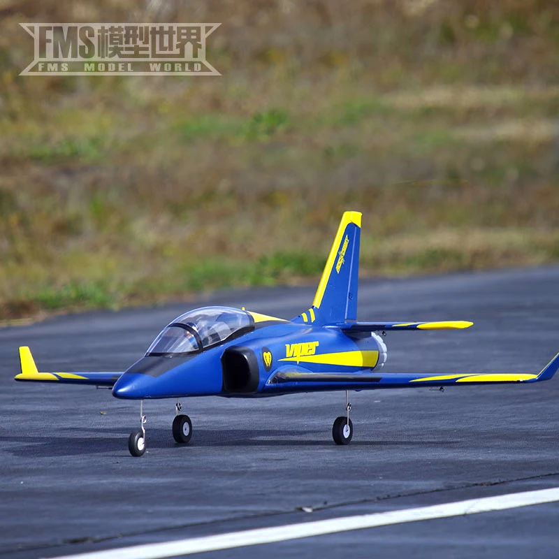 FMS Super Viper Jet 70 мм RC Ducted Fan EDF Trainer Blue 6S 6CH с убирающими клапаны EPO PNP модель самолета -