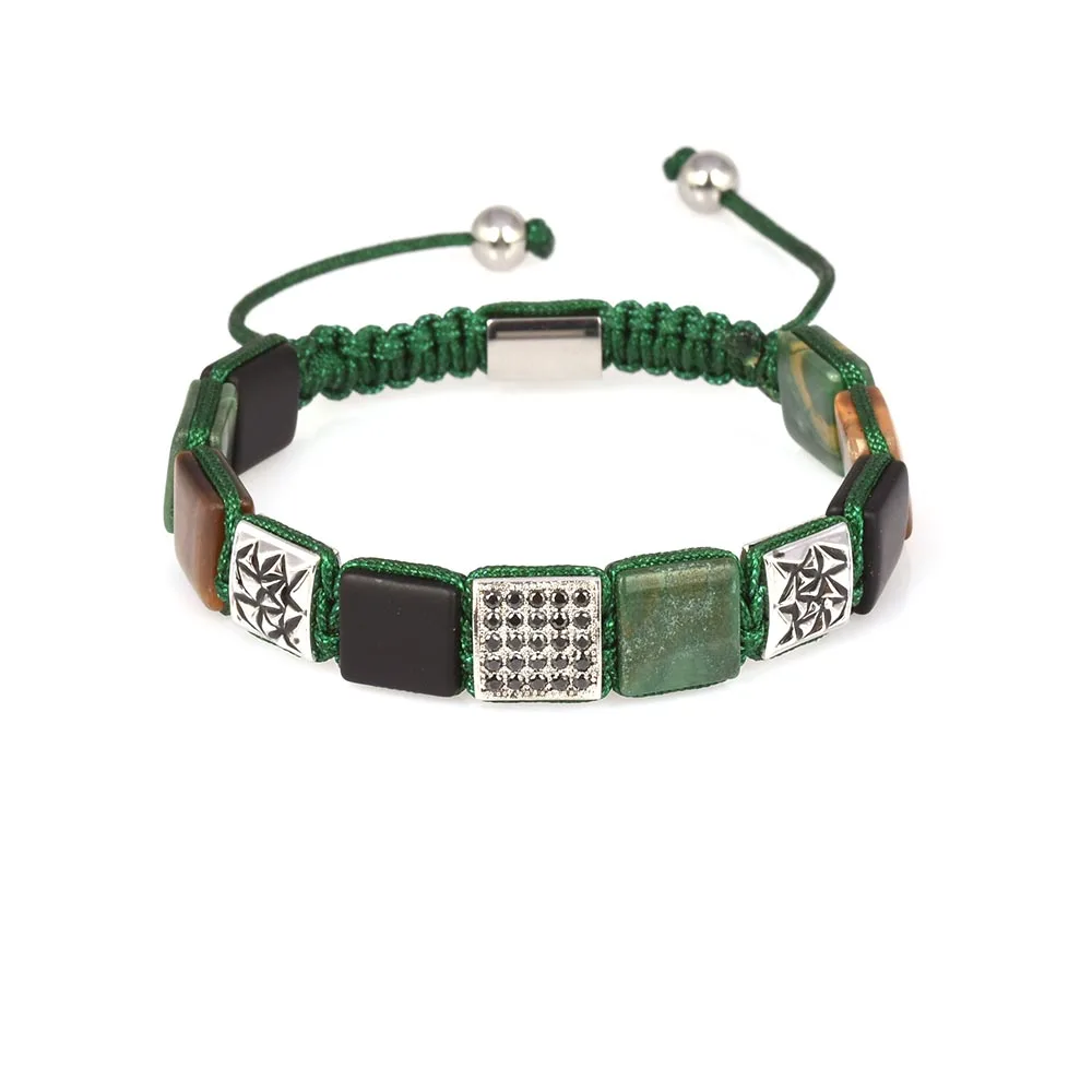 Томас пользовательские ювелирные изделия мужской браслет квадратный