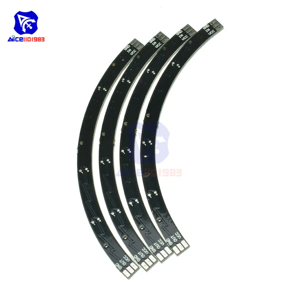 Diymore WS2812 5050 SMD RGB светодиодный полноцветный кольцевой модуль 60 бит RGB Светодиодные полосы микроконтроллер со встроенным драйвером для Arduino