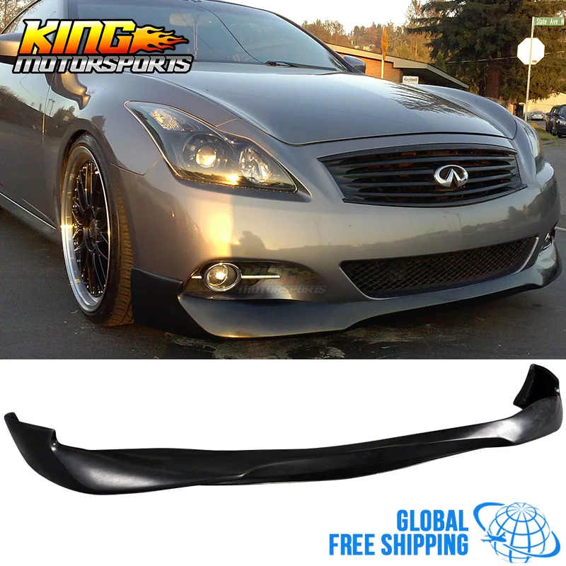 Подходит для Infiniti G37 2Dr купе EVO RA style передний бампер спойлер губ глобальная