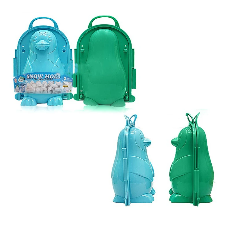 

Snow Penguin Winter Snowman Toy 3D Snow Model Children's Snow Toys Snowman Stencil Penguin Stencil