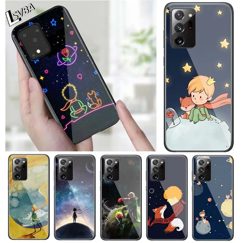 Милый Маленький принц для Samsung Note 20 S20 FE Lite Ultra Plus A91 A71 A51 A41 A31 A21 A21S A11 A01 черный чехол