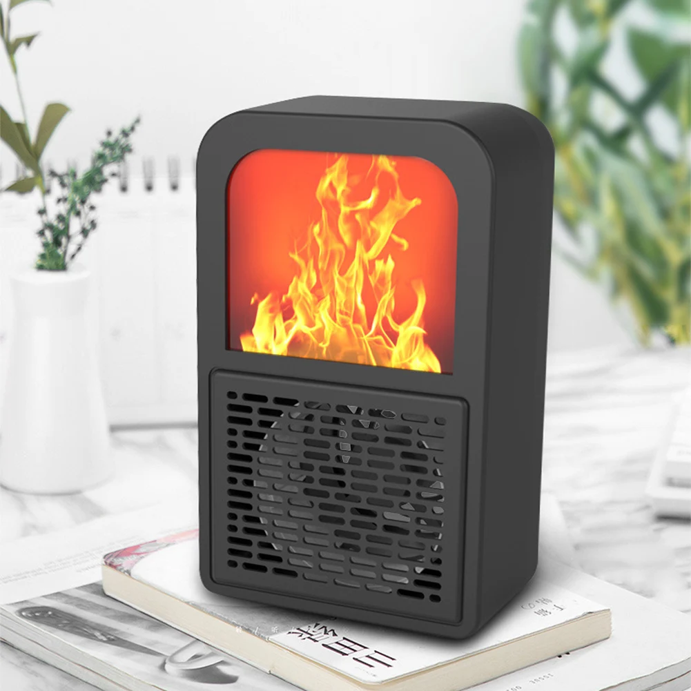 Нагреватель для камина с 3d-эффектом пламени Домашний Настольный Электрический