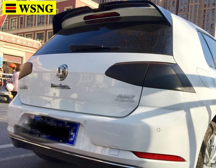 

High quality ABS spoiler For Volkswagen Golf 7 MK7 2013-2017 primer or Carbon Fiber Decorative pattern rear wing Golf spoiler