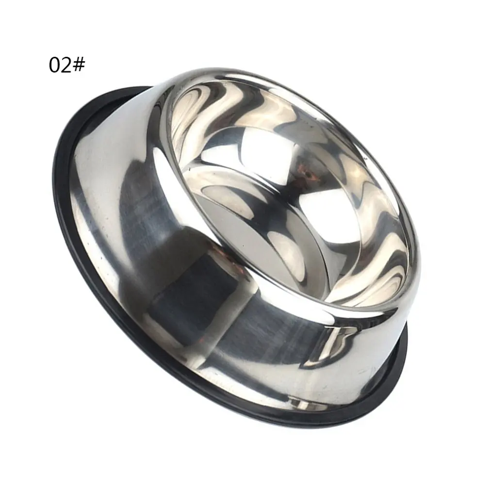 Товары для домашних животных миски собак и кошек Нескользящие из нержавеющей