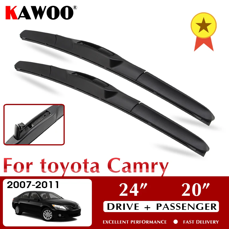 KAWOO стеклоочистители для Toyota Camry 2007-2011 лобовое стекло аксессуары переднего окна 24