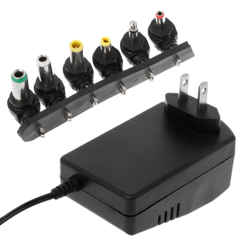 

AC DC Universal Adapter Converter 3 4.5 6 7.5 9 12V US Power Charger 3A 30W