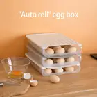 Прозрачный контейнер для хранения яиц, с автоматической Прокруткой