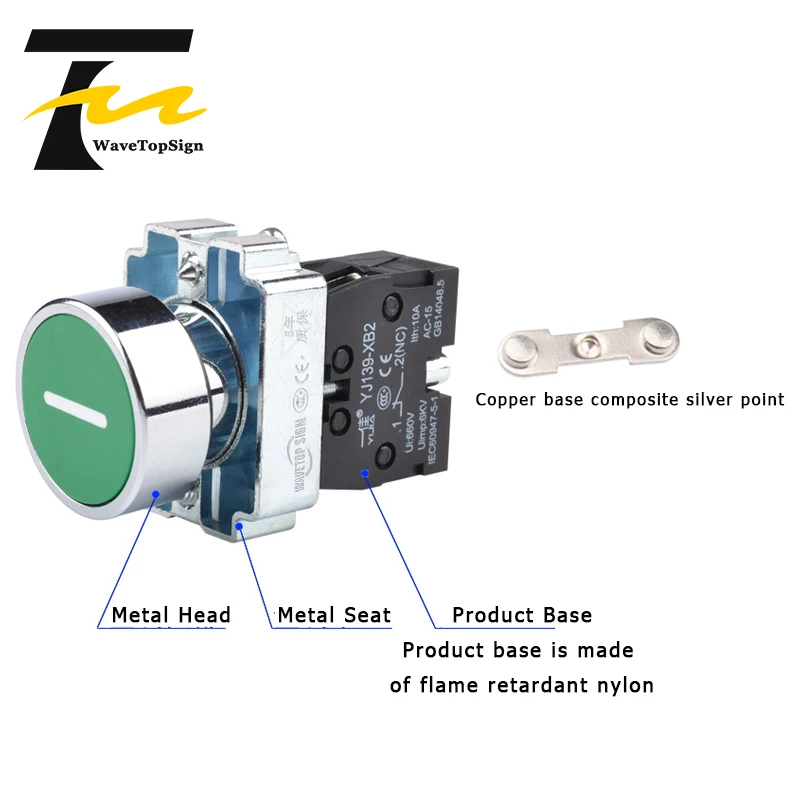 Кнопочный переключатель коробка управления пластиковая ручная кнопка