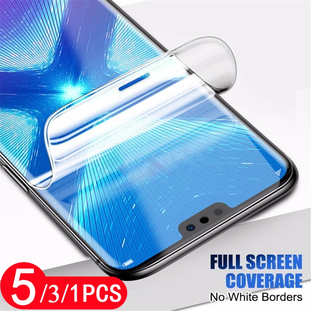 

5/3/1Pcs soft full cover for huawei honor play 4 4t pro 3e 3 hydrogel film phone screen protector protective film Not Glass