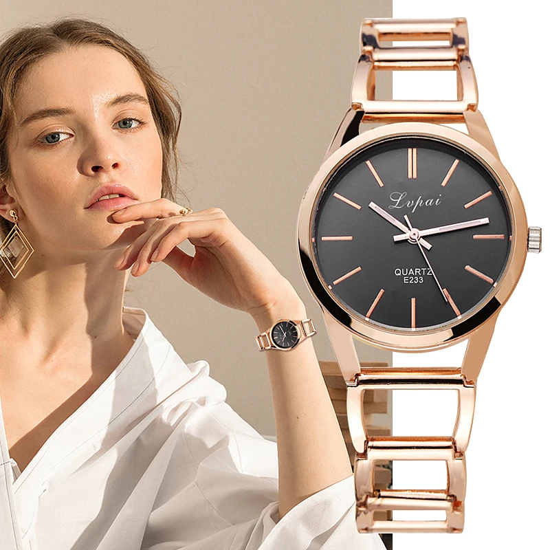 

2020 Luxury Bracelet Women's Watches Fashion Rose Gold Women Quartz Wristwatch Simple Ladies Watches Zegarek Damski Reloj Mujer