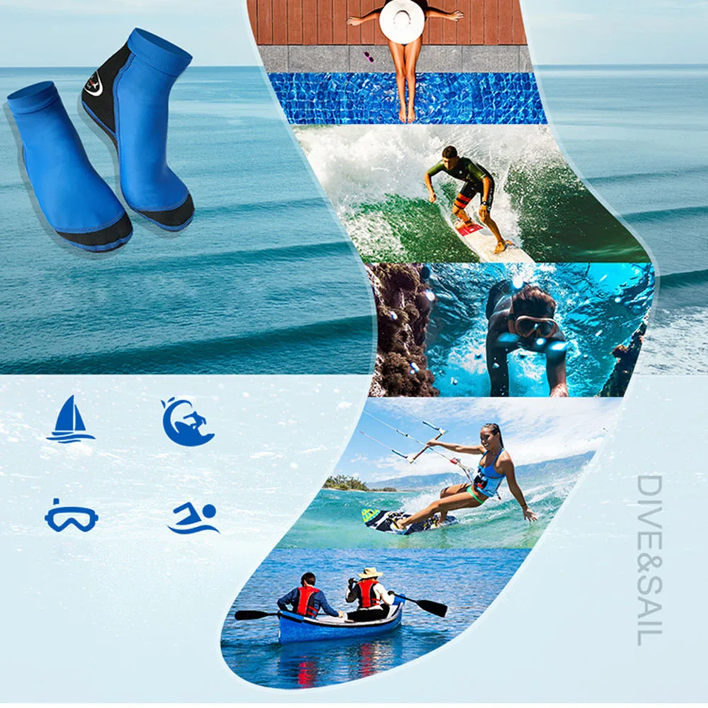 

1.5MM neoprene diving socks men and women water sports Lycra non-slip wear-resistant scratch-resistant snorkeling beach socks