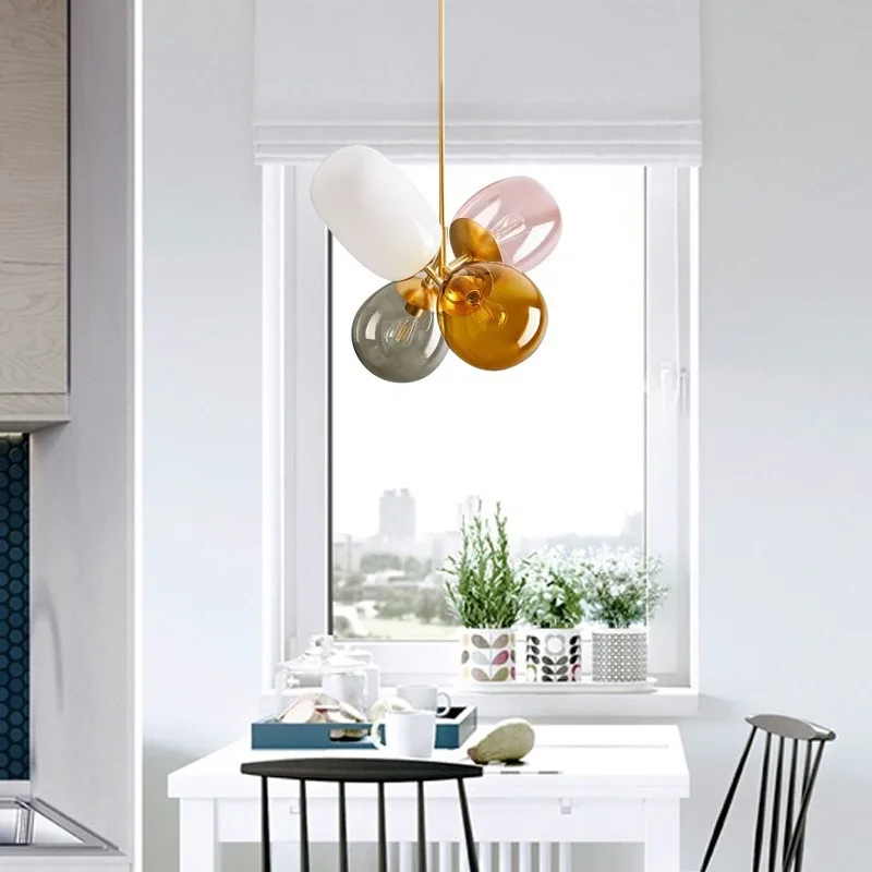

nordic iron crystal hanging lamp lighting dining room black pendant lamp lampes suspendues lamparas de techo luzes de teto