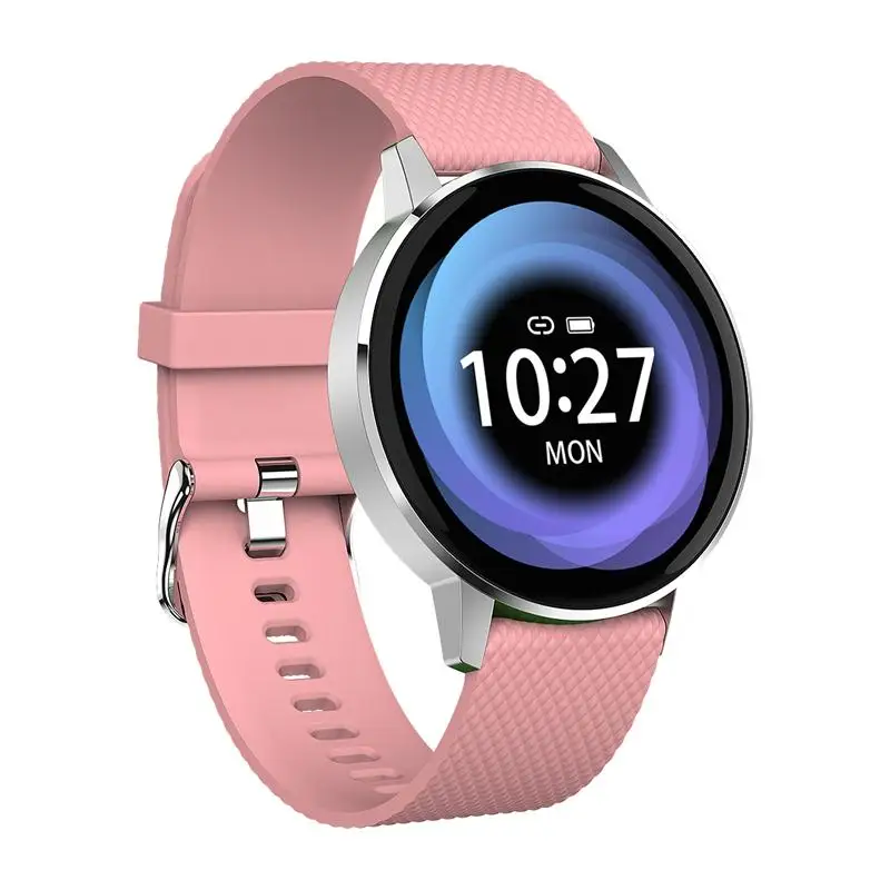 T4 Smart Watch Women Pink Bluetooth Tempered glass Fitness Bracelet IP68 Waterproof Heart Rate Monitor Sport Smartwatch Men - Цвет: pink