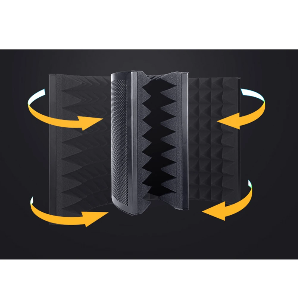

Studio Recording Foams Panel Soundproof Microphone Acoustic Noise Reduction Foldable Professional Filter Isolation Shield