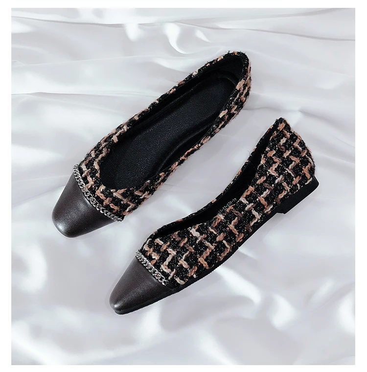 

2020 spring Fashion women's elegant flat shoes Comfortable slip-on Flats BY800