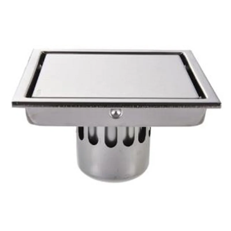 Fine Drawing Surface Treatment 304 Stainless Steel Invisible Floor Drain Thicken Anti-Odor For Bathroom Kitchen | Дом и сад