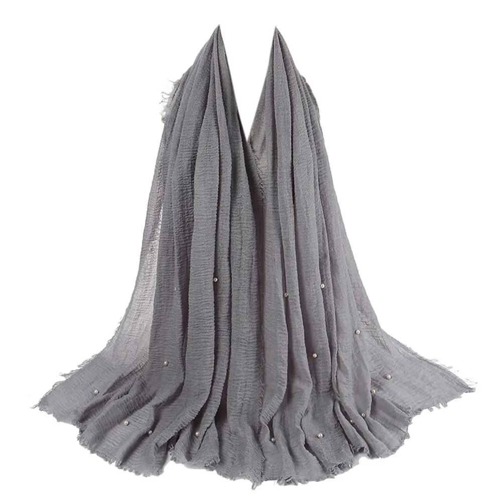 2020 Новинка Осень Зима Премиум вискоза Макси морщинка облако хиджаб шарф платок