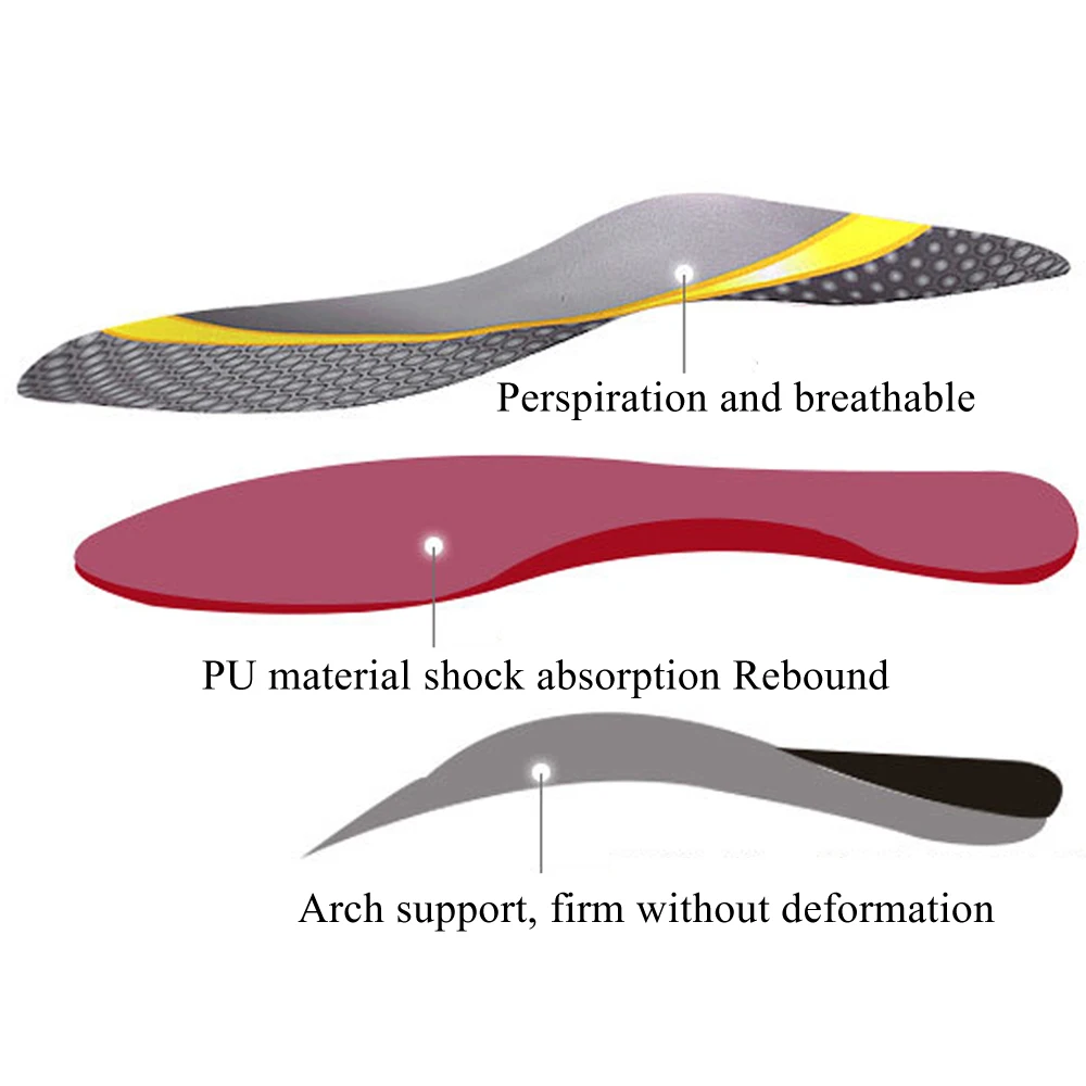 Best Orthotic Insoles arch support Flatfoot Orthopedic Insoles for feet  Health Shoe Sole insert Pad for Sport Damping Cushion