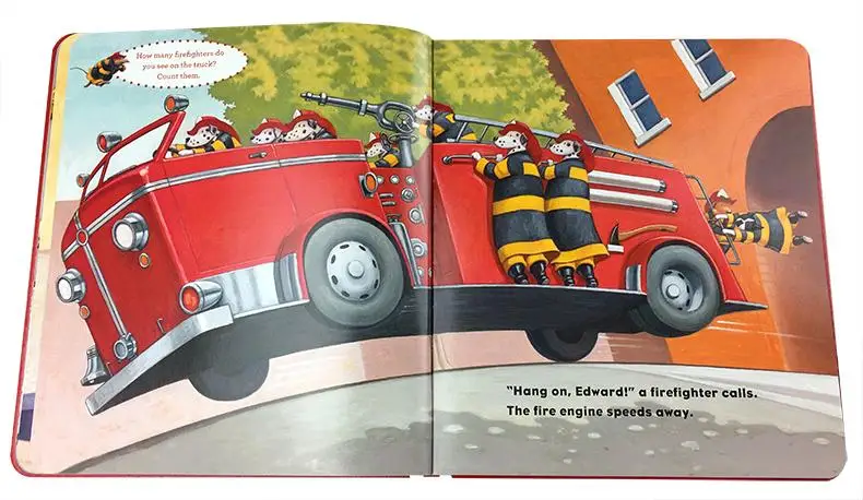 

Original Popular Books SCHOLASTIC Firehouse! Board book English Story Book for Kids