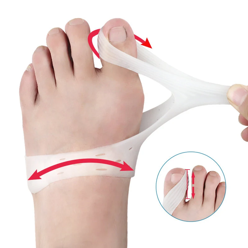 

40pcs=20pairs Bunion Corrector Toes Separator Protect Foot Care Tools Soft Gel Insole Silicone For Pedicure Comfortable Pads