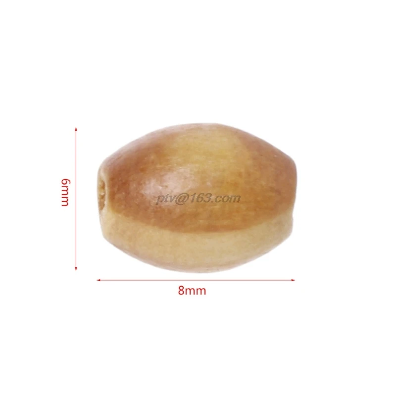 100 шт. бусины из соснового дерева для изготовления браслета ожерелья 8x6mm | Дом и