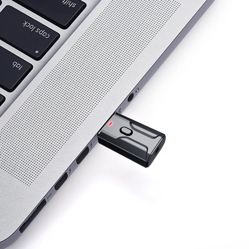 

USB Bluetooth Dongle Adapter 5.0 Wireless 2 in 1 Mini 3.5mm Jack AUX Music Audio Transmitter Receiver Hands-free for PC Computer