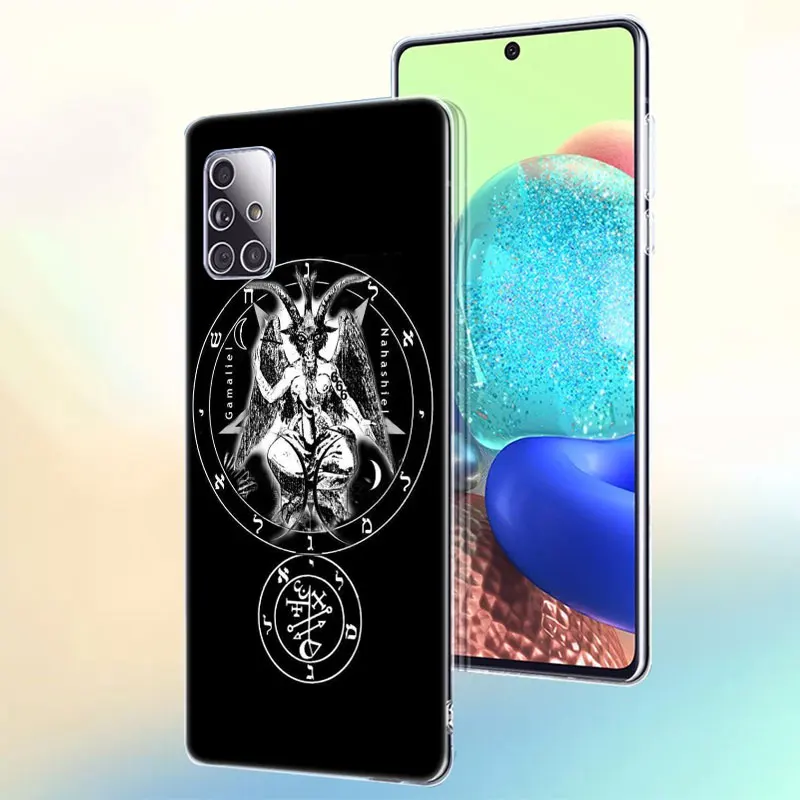 demonic satanic soft case for samsung galaxy a12 a02 a03s a21s a22 a32 a52 a72 a82 quantum 2 s21 plus fe ultra m32 m12 cover free global shipping