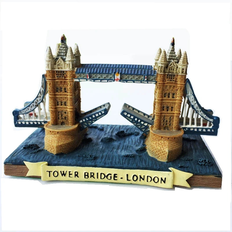 

Новинка окрашенная вручную британская лондонская башня мост ремесла из смолы креативное украшение для дома туристический сувенир подарок