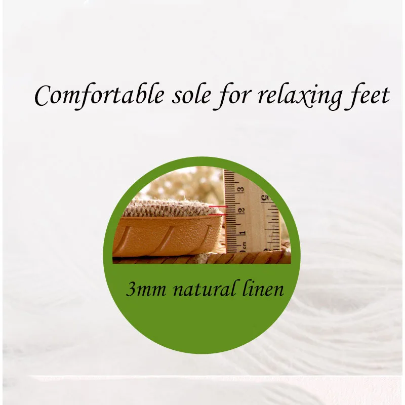 Женские и мужские летние тапочки Мягкая льняная домашняя обувь Вьетнамки