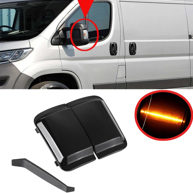 

2 шт., сигнальные светильник пы для зеркала заднего вида для Fiat Ducato Peugeot Boxer Citroen