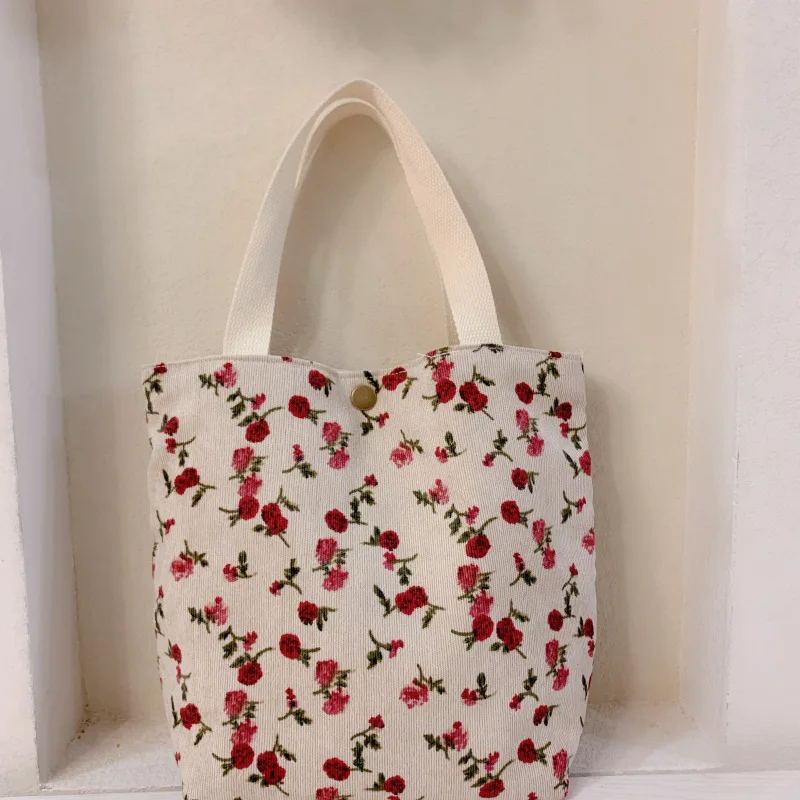 Модная Вельветовая сумка для мамы осени и зимы с цветочным рисунком пряжкой |