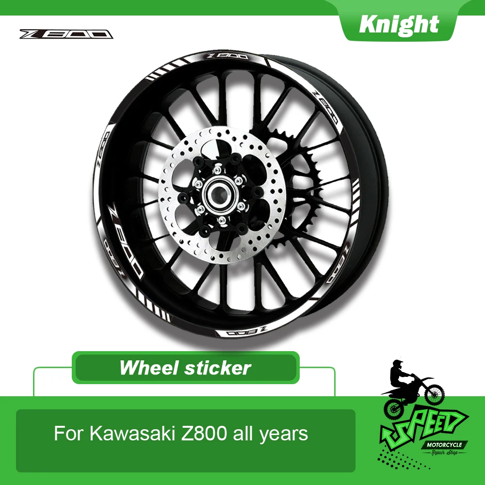 

For ALL kawasaki Z800 z800 12 X Motorcycle sticker rim stripes Thick Edge Outer Rim Sticker Stripe Wheel Decals