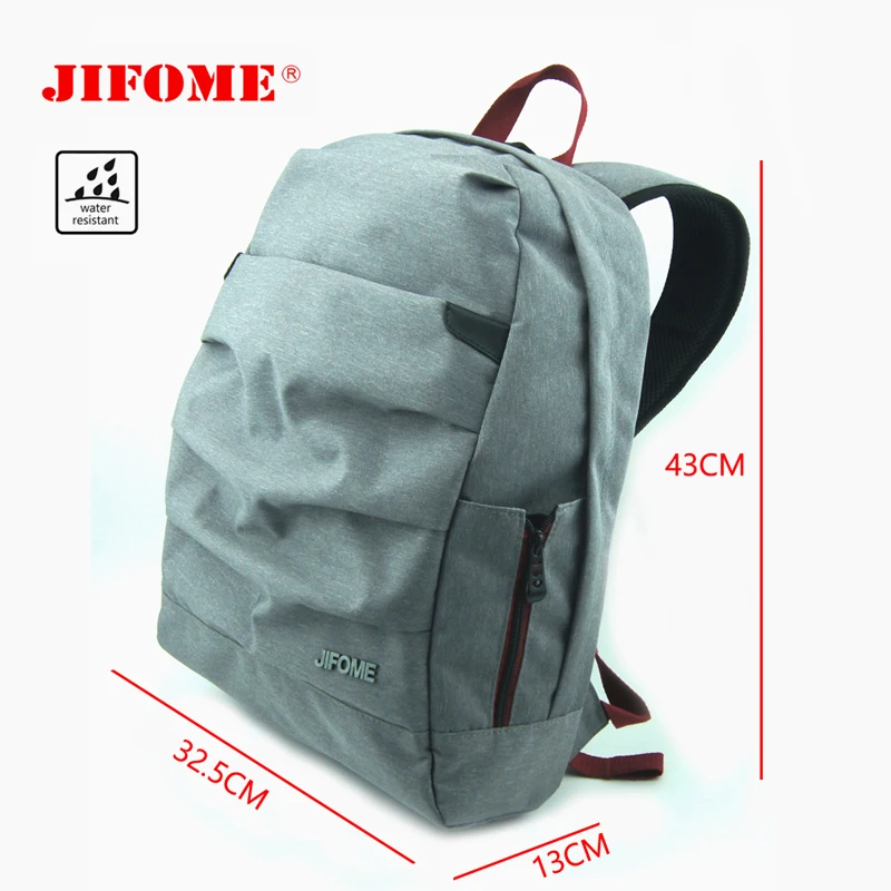 

JIFOME 15.6" Trendy Slim Waterproof Men Women Light Travel Rucksack Bag College Office Anti-thief Laptop Work Backpack Mochila