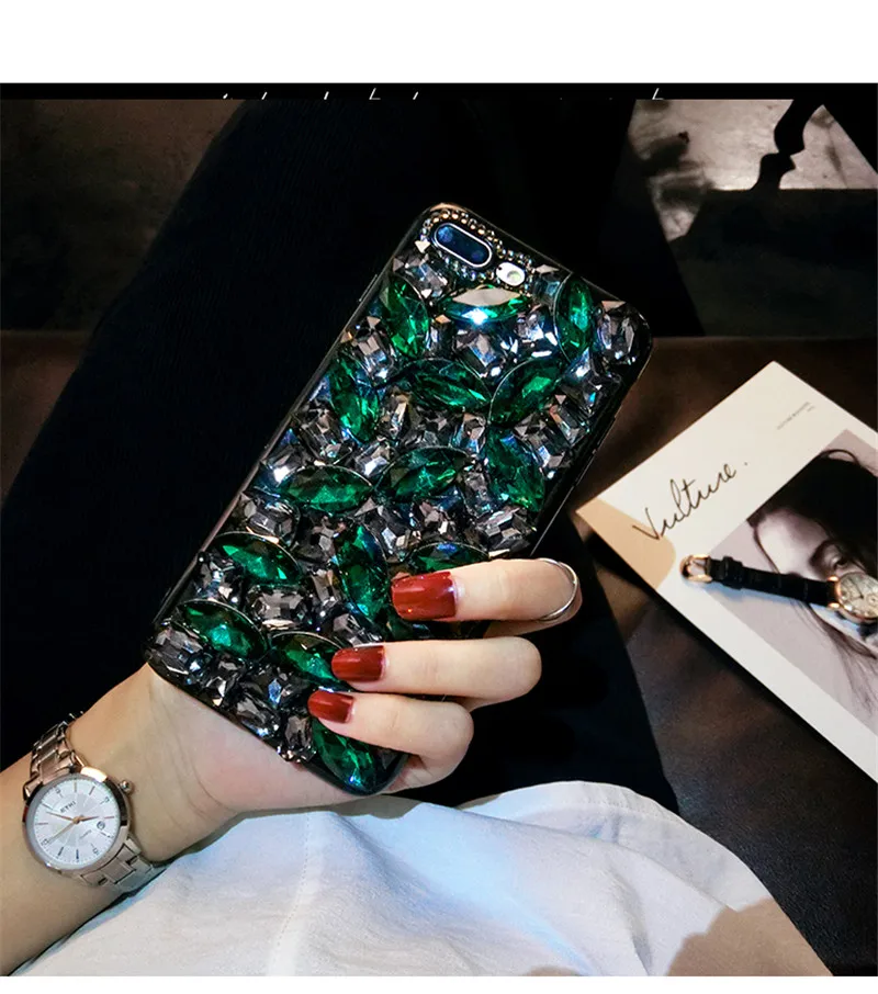 XSMYiss Bling милый Кристалл Бриллианты Стразы 3D Камни Блестящий чехол для телефона