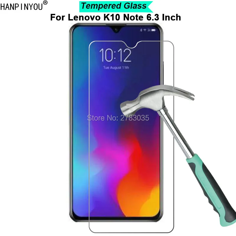 

For Lenovo K10 Note 6.3" New 9H Hardness 2.5D Ultra-thin Toughened Tempered Glass Film Screen Protector Protect Guard