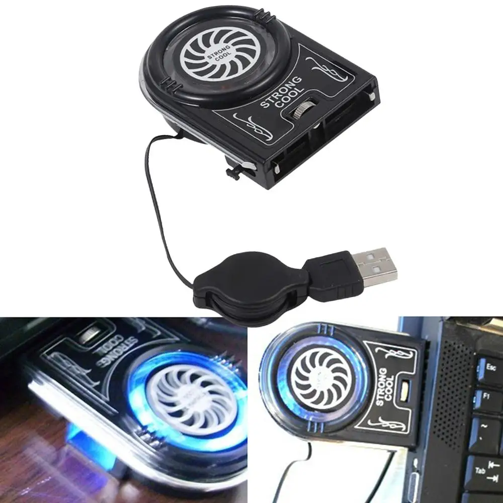 Мини Вакуумный USB вентилятор охлаждения для ноутбука извлечение черный