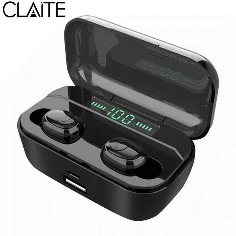 CLAITE G6S TWS Bluetooth наушники стерео Спортивные Беспроводные мини IPX7 водонепроницаемые