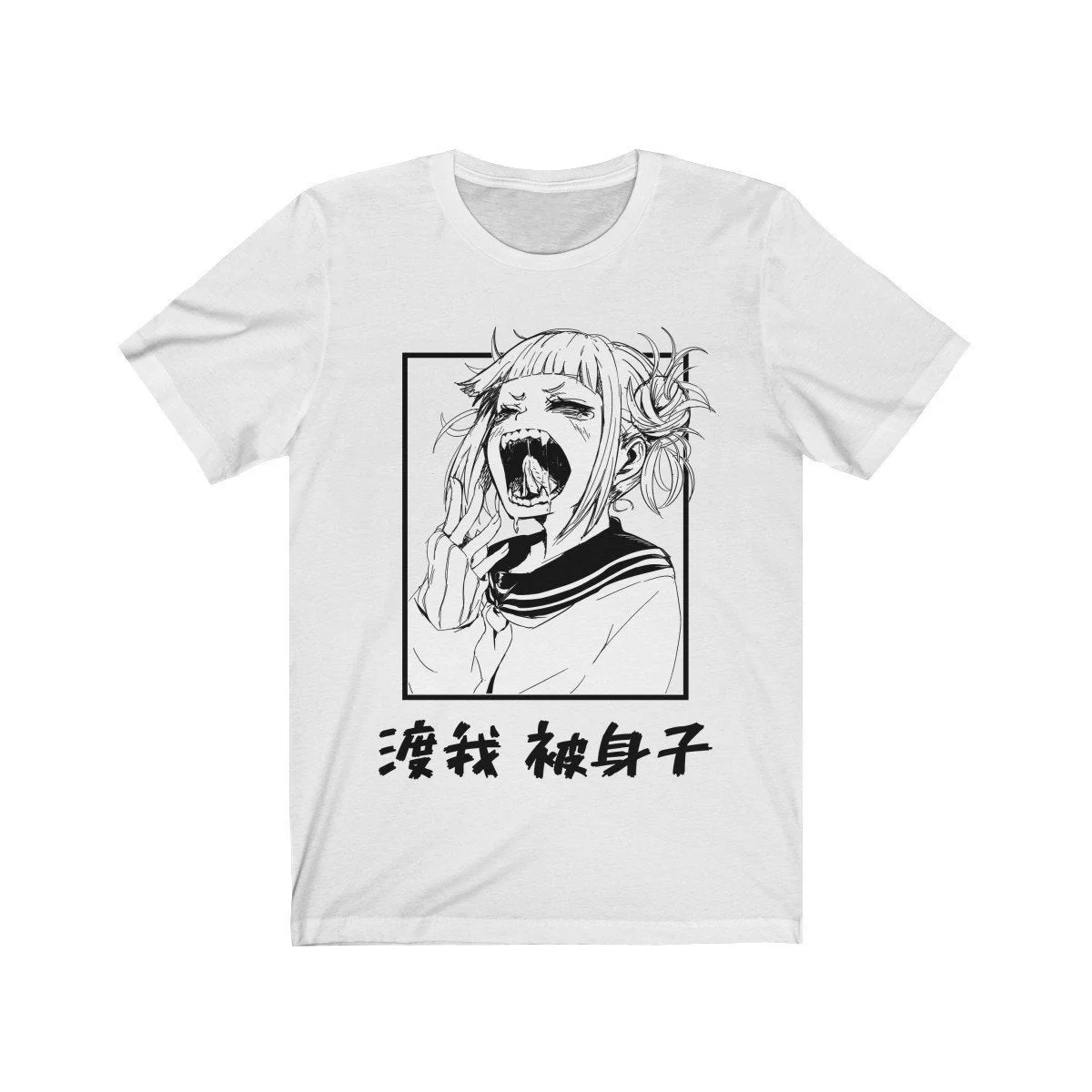 

2021 Anime My Hero Academia Himiko Toga Printed Round Neck T-Shirts Cozy Cotton Tops Summer