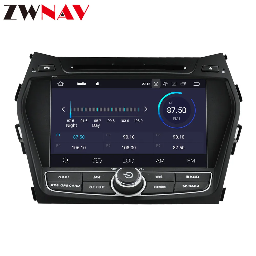 DSP android 9,1 автомобильный dvd мультимедийный плеер для hyundai IX45 Santa fe 2013 GPS для автомобиля, стерео навигация автомобильное радио магнитофон