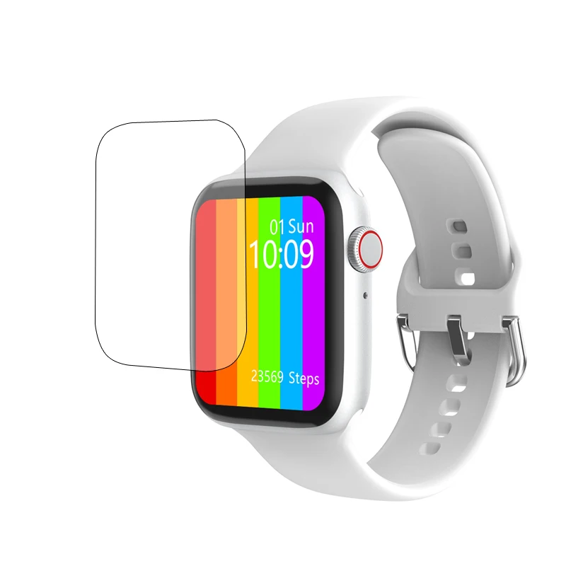 

5pcs TPU Soft Smartwatch Protective Film Full Cover For BYSL/GIINKWE IWO W26 Smart Watch Series 6 40mm 44mm LCD Screen Protector