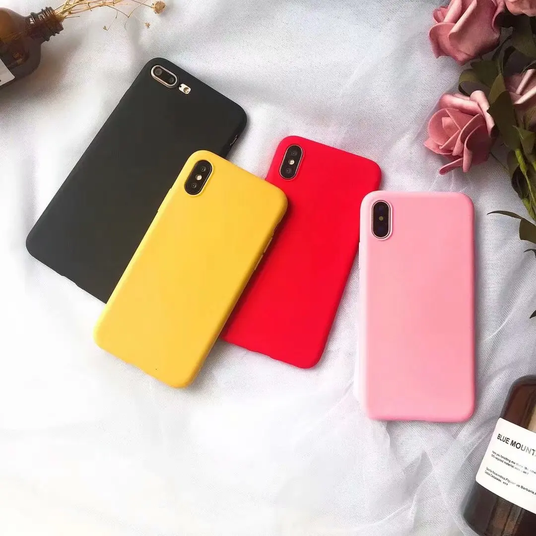 silicone solid color phone case for xiaomi redmi note 9 8 8t 7 6 5 4 4x 3 5a prime soft cover candy color redmi s2 k20 k30 pro free global shipping
