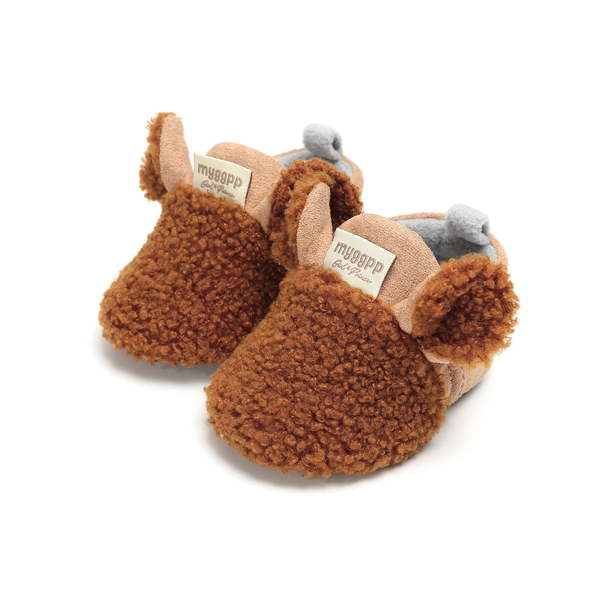 Симпатичные детские ботинки для новорожденных с ушами малышей обувь ползания